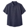 thumbnail image 1 of George Big Men's Linen-Blend Shirt, 1 of 1