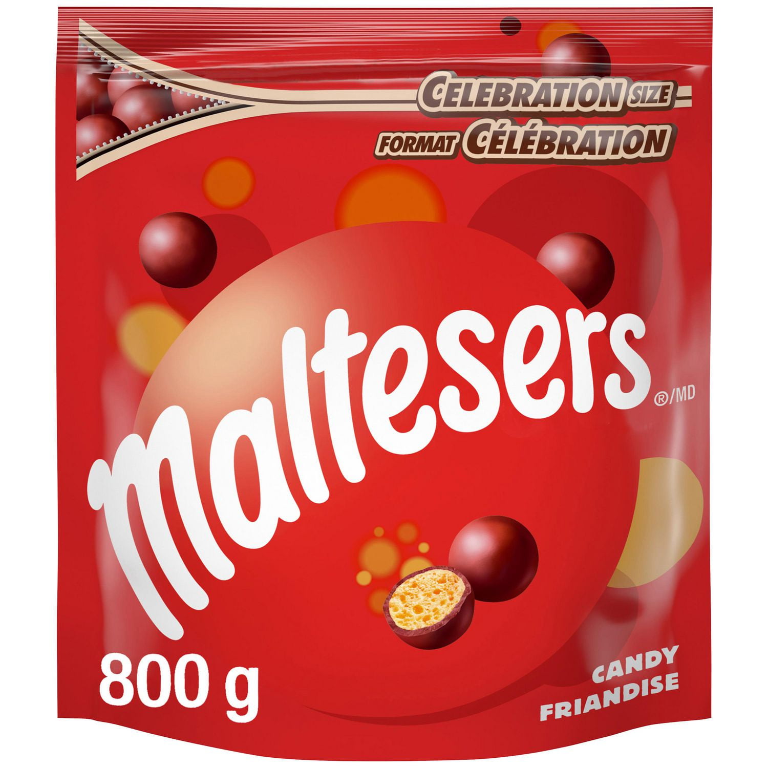 Maltesers Chocolate Candy Pieces, Celebration Size, Bag, 800g Walmart