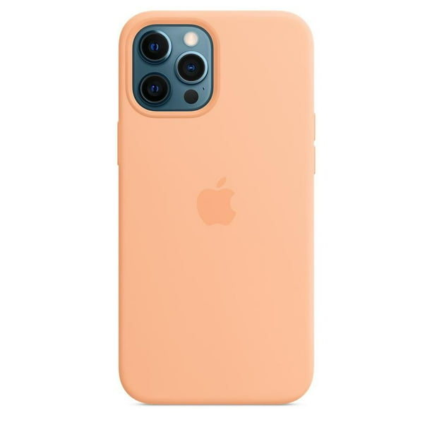 iphone 12 pro max silicone case with magsafe - cantaloupe