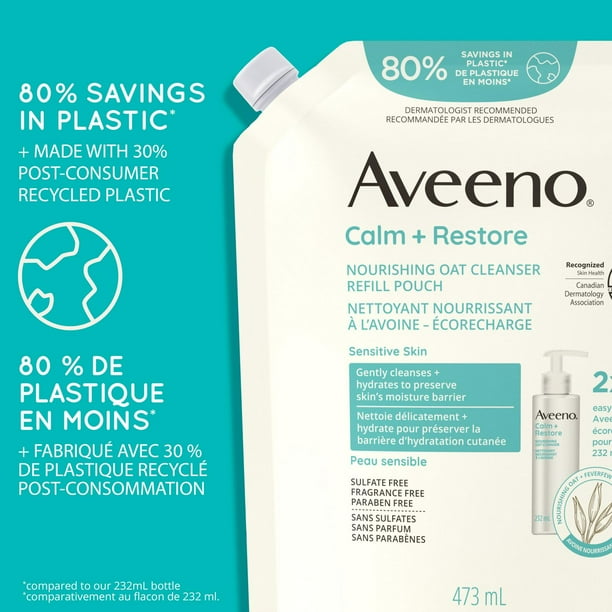 Aveeno Positively Radiant Brightening Cleanser - Makeup Remover, Soy  Extract Face Cleanser, Remove Oil, Smooth Skin Tone - 325 ml