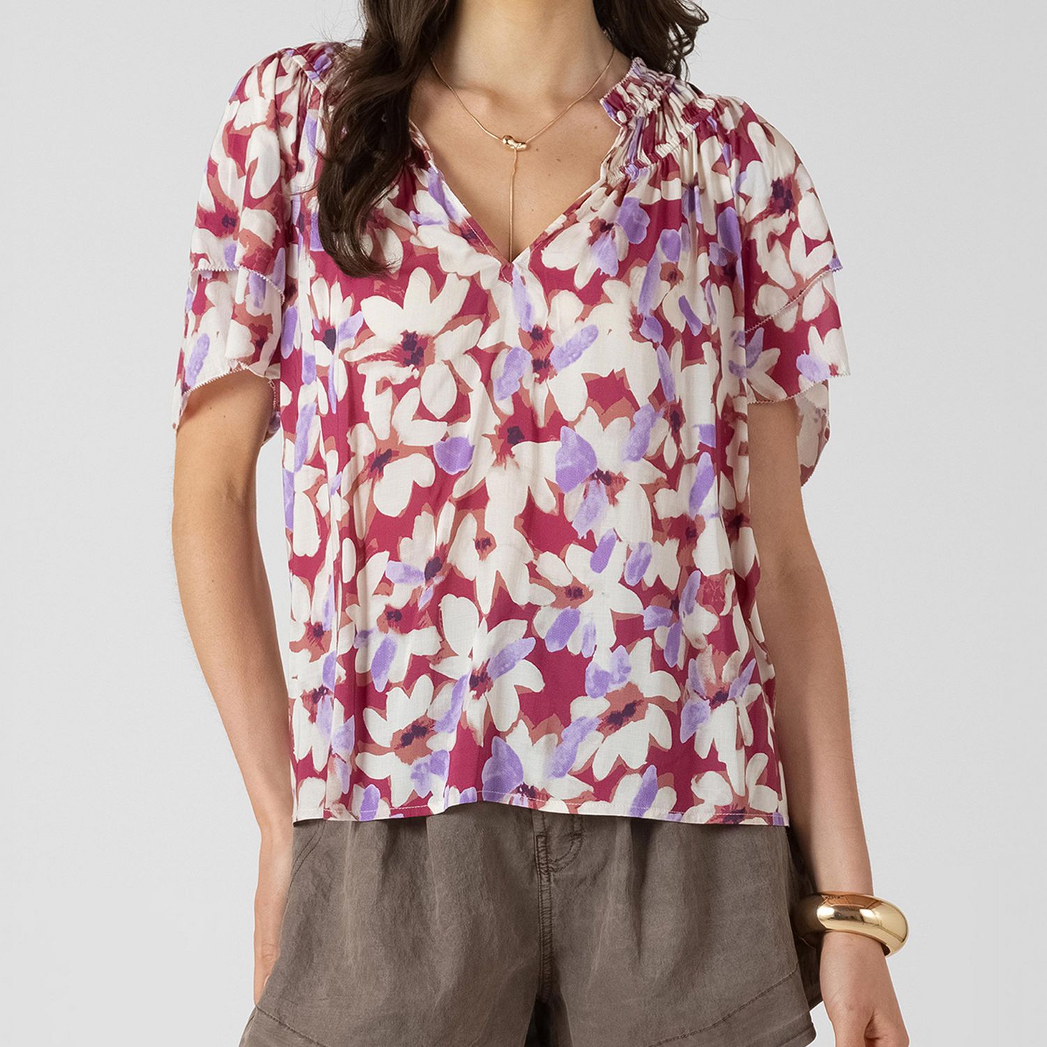 Devoted, Blouse à manches flottantes, tailles TP TG