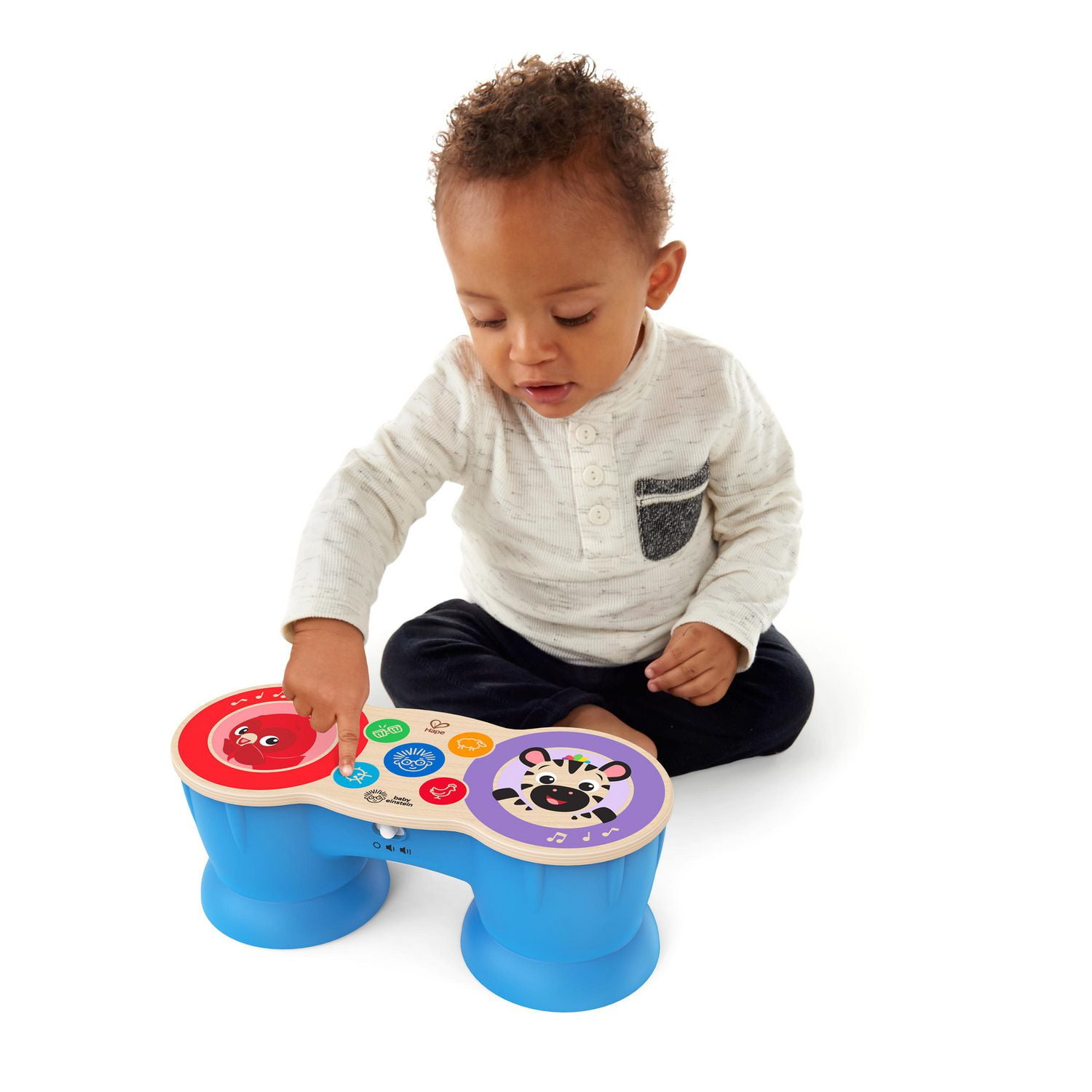 Baby Einstein Upbeat Tunes Magic Touch Drum Baby can discover the wonder of musical creation Walmart