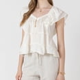 thumbnail image 1 of Devoted, Ruffled Tencel Blouse, Sizes XS-XL, 1 of 4