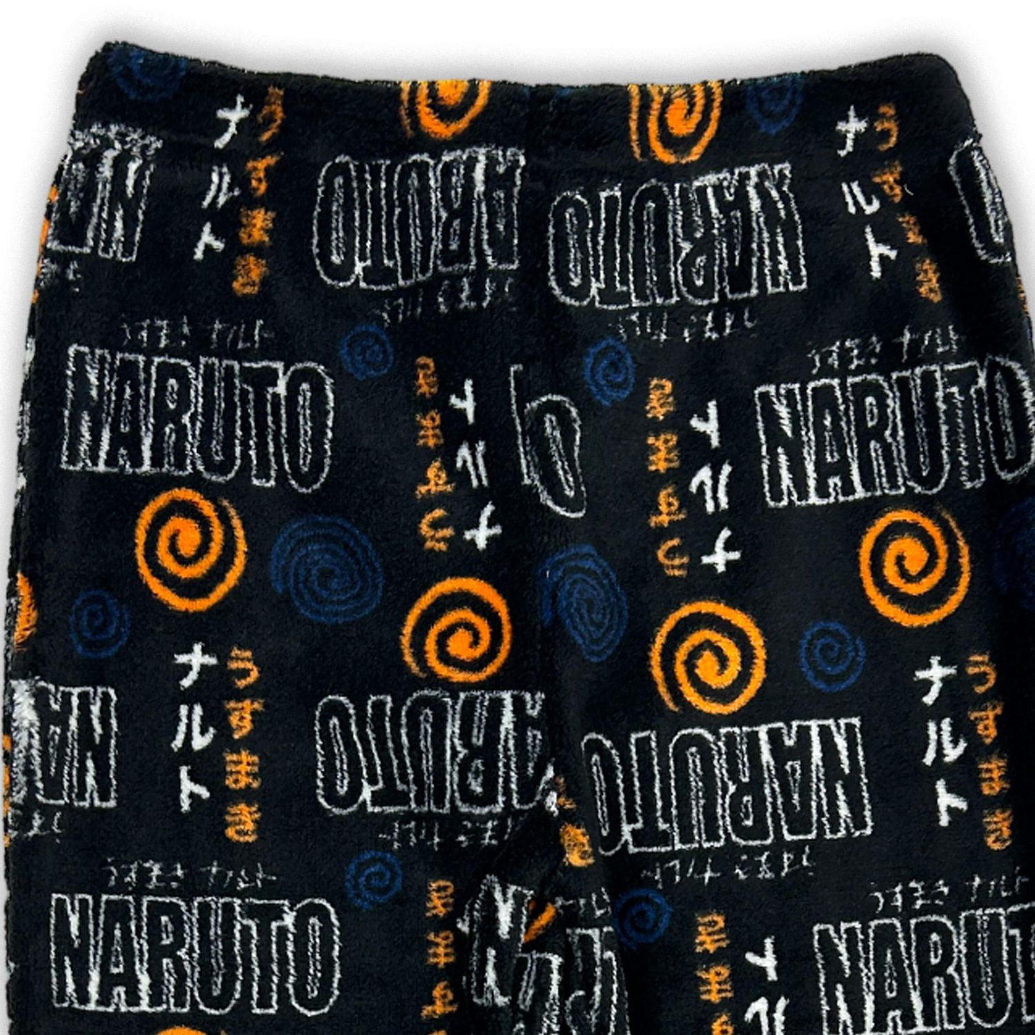 Naruto Ensemble pyjama 2 pièces pour garçon, comprend un haut à manches longues avec col rond et poignets avec bande élastique au poignet, il s'agit d'une fermeture à enfiler, avec un pantalon long avec taille et chevilles élastiques