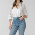 thumbnail image 4 of Devoted, Lace Insert Button Front Blouse, Sizes XS-XL, 4 of 4