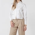 thumbnail image 1 of Devoted, Blouse à boutons sur le devant ornée de strass, tailles TP à TG, 1 of 4