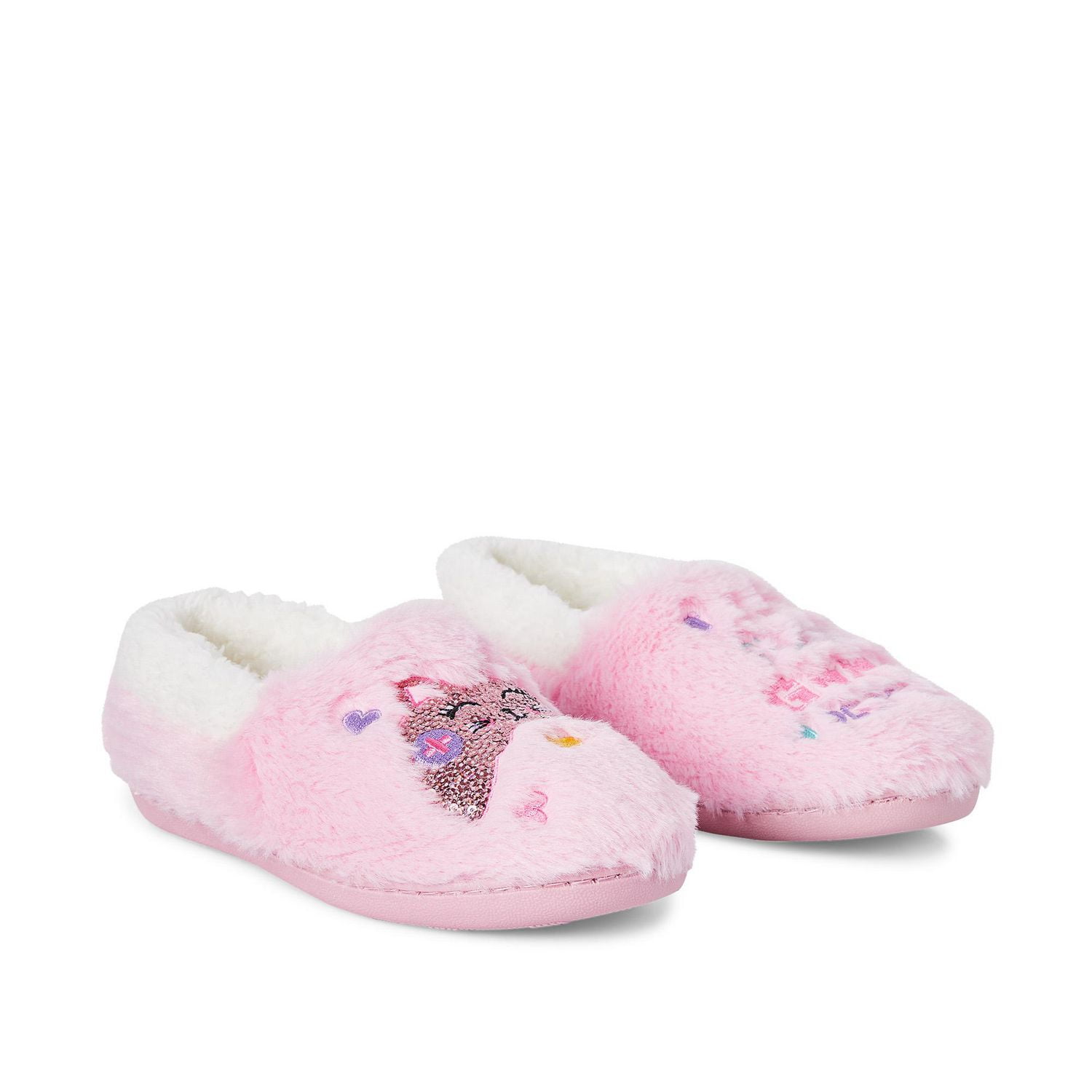 Pink on sale slippers walmart