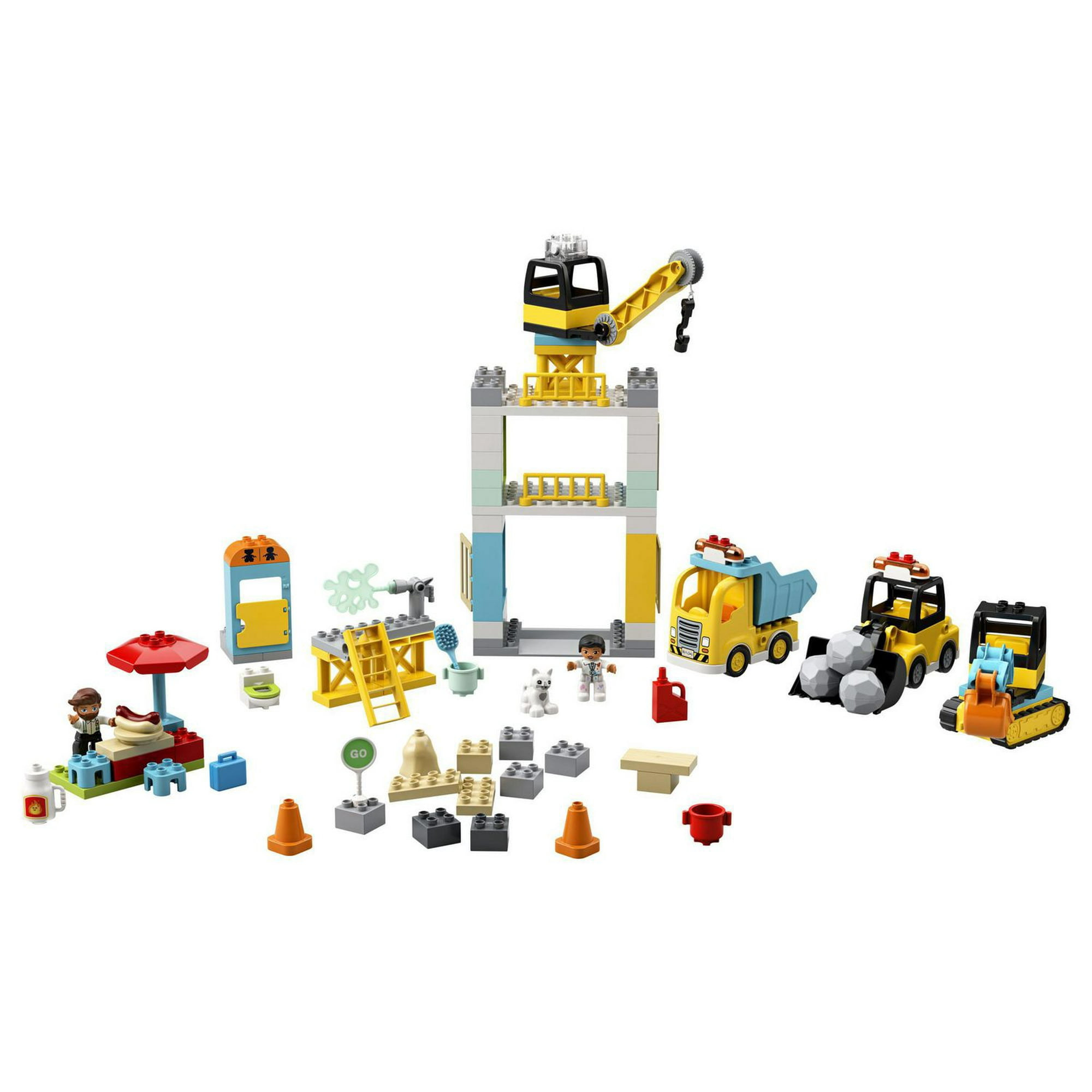 Lego DUPLO Construction Tower Crane & Construction 10933 Creative Building  Playset with Toy Vehicles; Build Fine Motor, Social and Emotional Skills;  Gift for Toddlers, New 2020 (123 Pieces), Stacking Blocks -  Canada