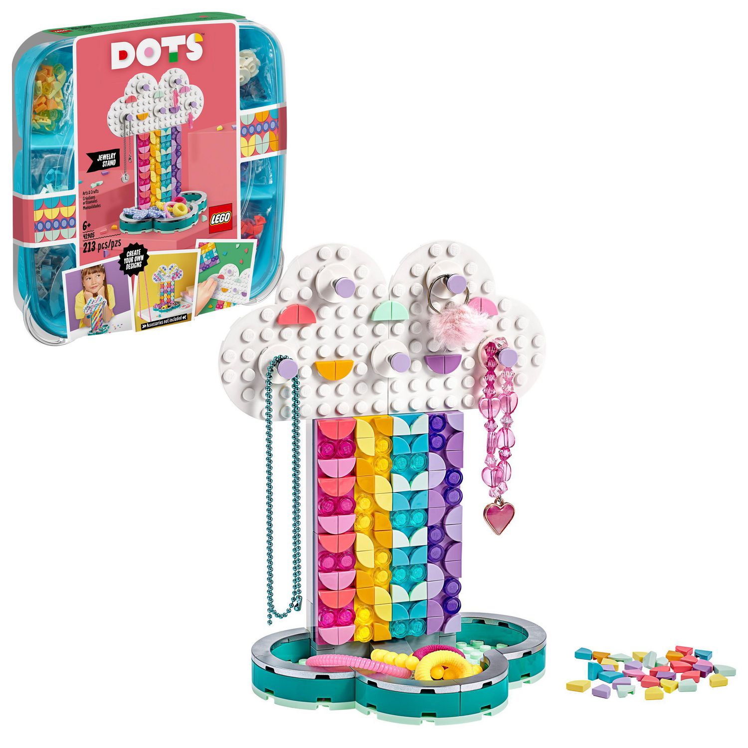 LEGO DOTS Rainbow Jewelry Stand 41905 DIY Craft