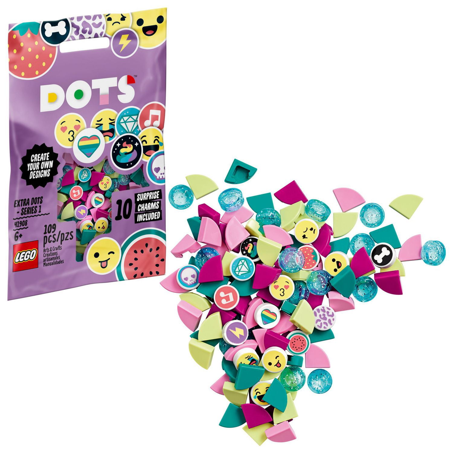 LEGO DOTS Extra DOTS series 1 41908 DIY Craft Decorations Toy Kit 109 Pieces Walmart