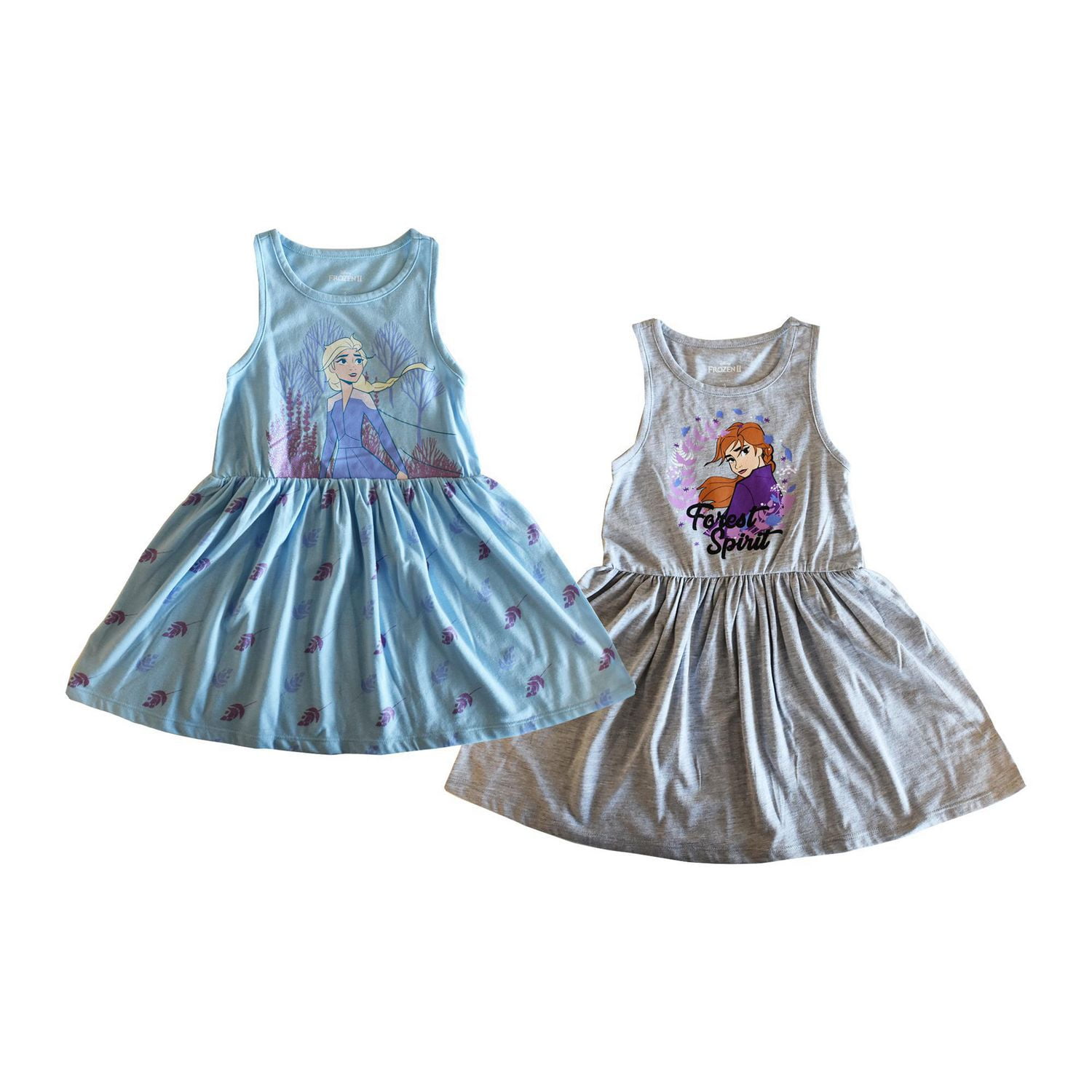 Girls Frozen 2 Frozen Forest Spirit 2 Pack Dresses