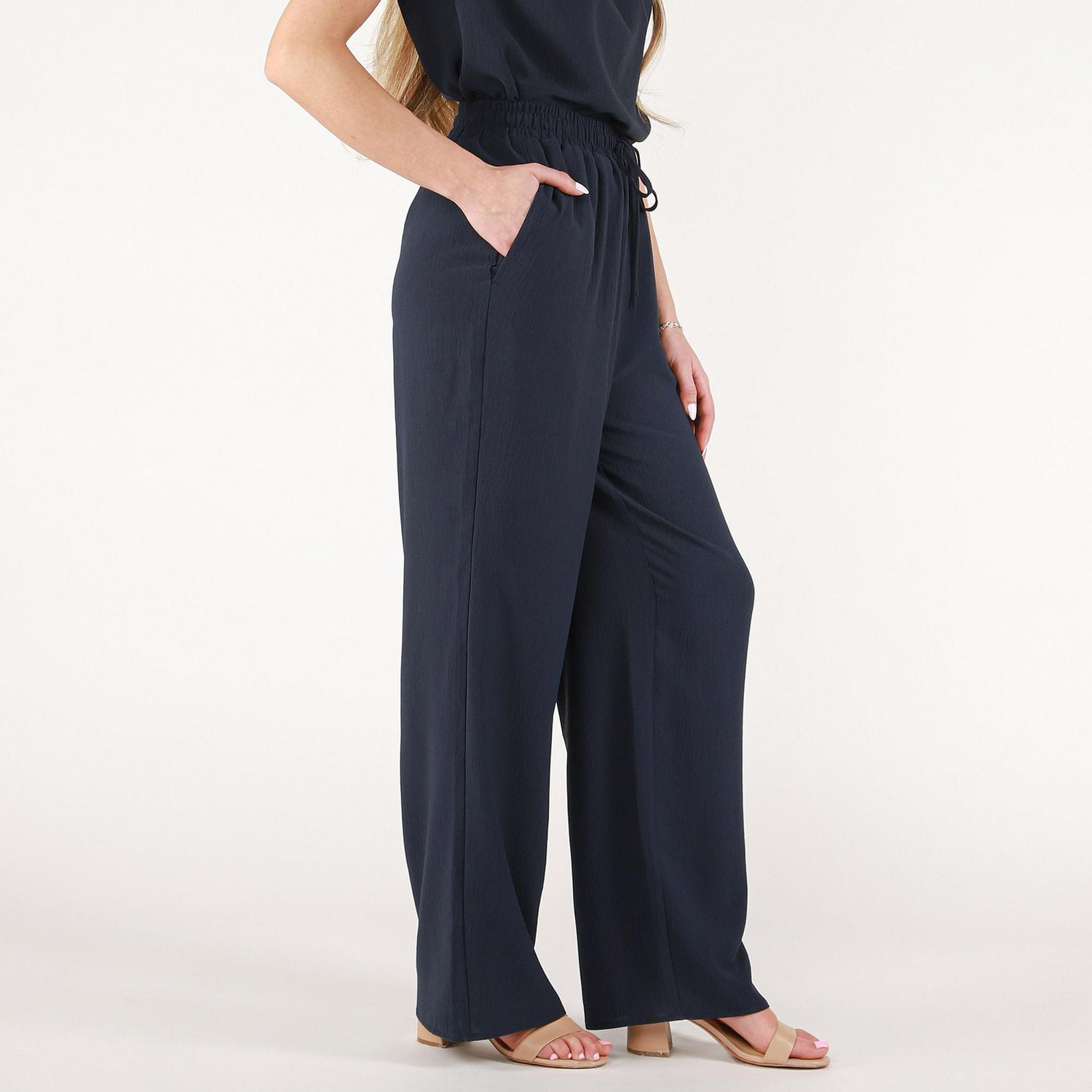 DV wide leg satin pant