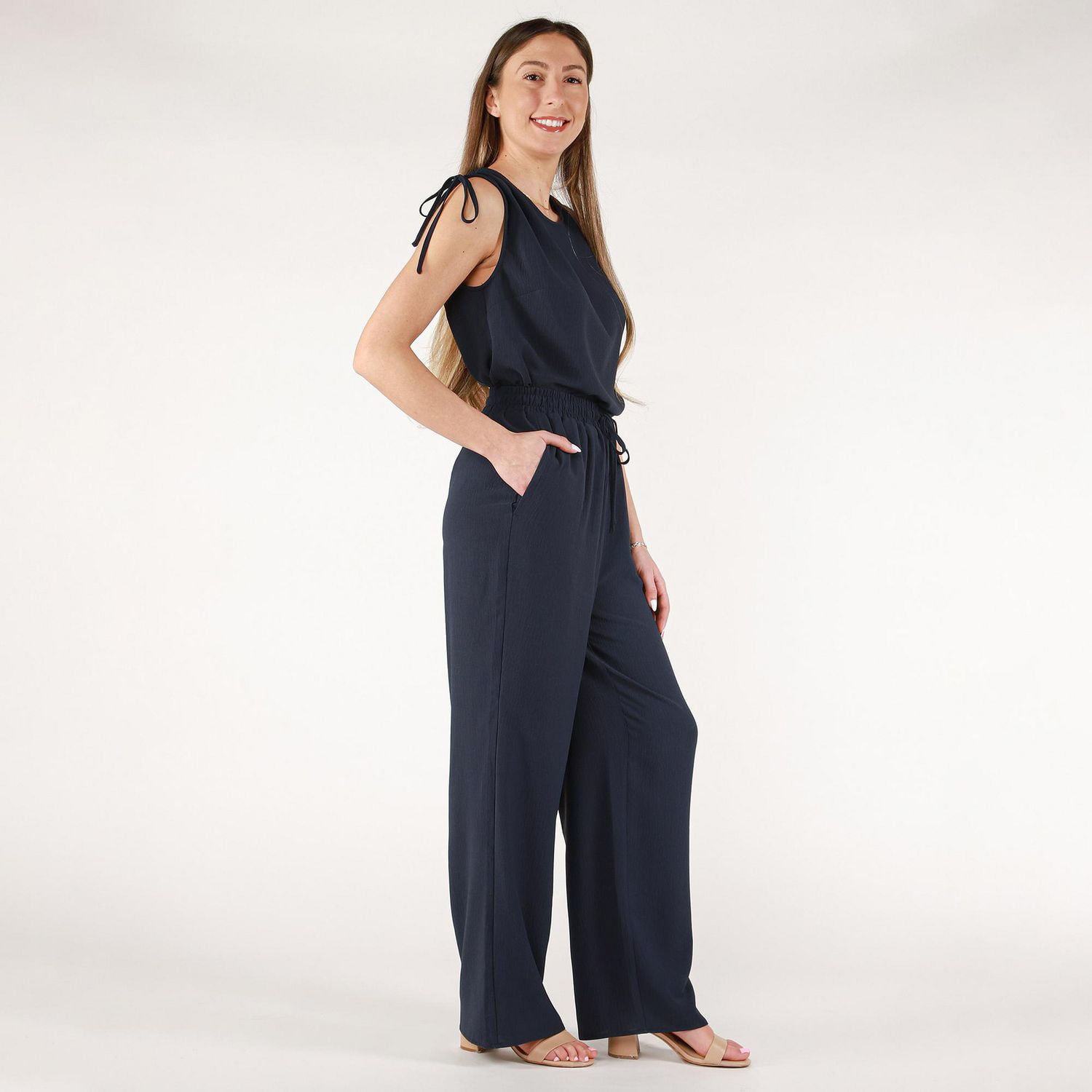 DV wide leg satin pant