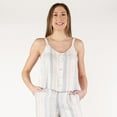thumbnail image 1 of DV Striped camisole with button up front, 1 of 7