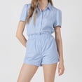 thumbnail image 4 of Devoted, Pearl Detail Button Front Blouse, Sizes XS-XL, 4 of 4