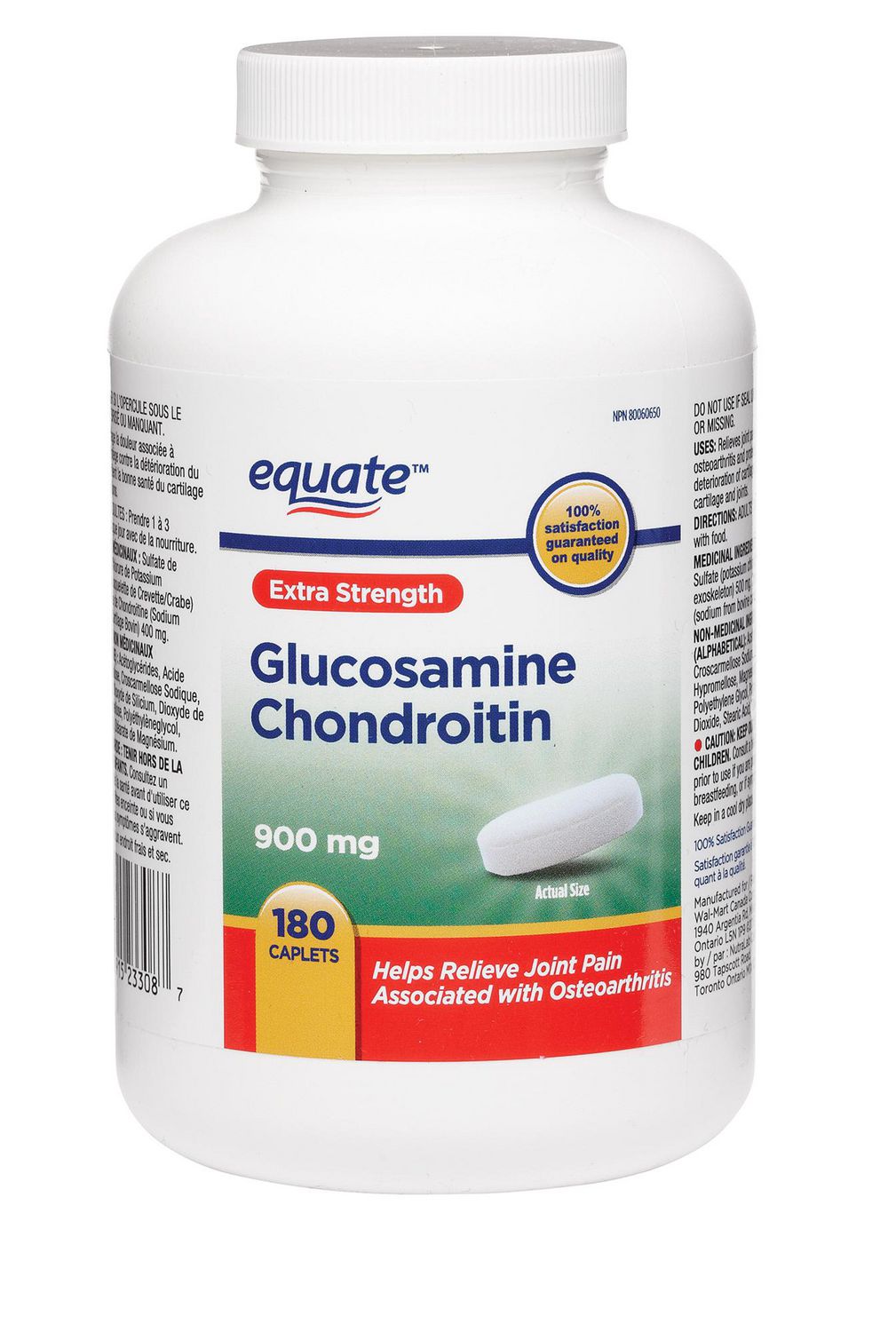 Equate Extra Strength Glucosamine Chondroitin 900 mg Walmart Canada