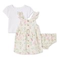 thumbnail image 1 of Ensemble 3 pièces avec robe-tablier George pour bébés filles, 1 of 2
