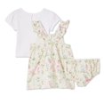 thumbnail image 2 of Ensemble 3 pièces avec robe-tablier George pour bébés filles, 2 of 2