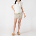 thumbnail image 2 of Devoted, Ribbed Lace Up Tee, Sizes XS-XL, 2 of 4
