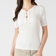 thumbnail image 4 of Devoted, Ribbed Lace Up Tee, Sizes XS-XL, 4 of 4