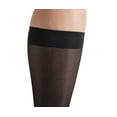 thumbnail image 3 of BIOS Living Compression Sheer Hosiery, Knee Length in Black, Size Medium, Moderate Compression (15-20mmHg), 3 of 5