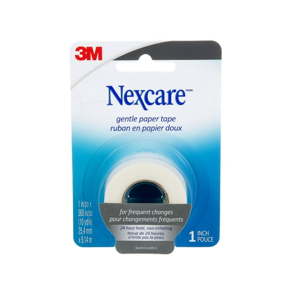 Nexcare™ Gentle Paper Tape 781-CA, 1 in x 360 in (25.4 mm x 9.1 m), 1/Pack, Nexcare™ Tape 781-CA