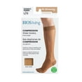 thumbnail image 4 of BIOS Living Compression Sheer Hosiery, Knee Length in Beige, Size Large, Moderate Compression (15-20mmHg), 4 of 5