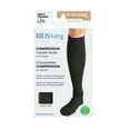 thumbnail image 4 of BIOS Living Compression Trouser Socks, Knee Length in Black, Size Large, Moderate Compression (15-20mmHg), 4 of 5