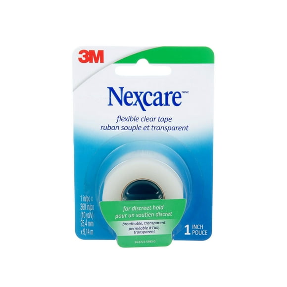 Nexcare™ Flexible Clear Tape 771-CA, 1 in x 360 in (25.4 mm x 9.1 m), 1/Pack, Nexcare™ Tape 771-CA