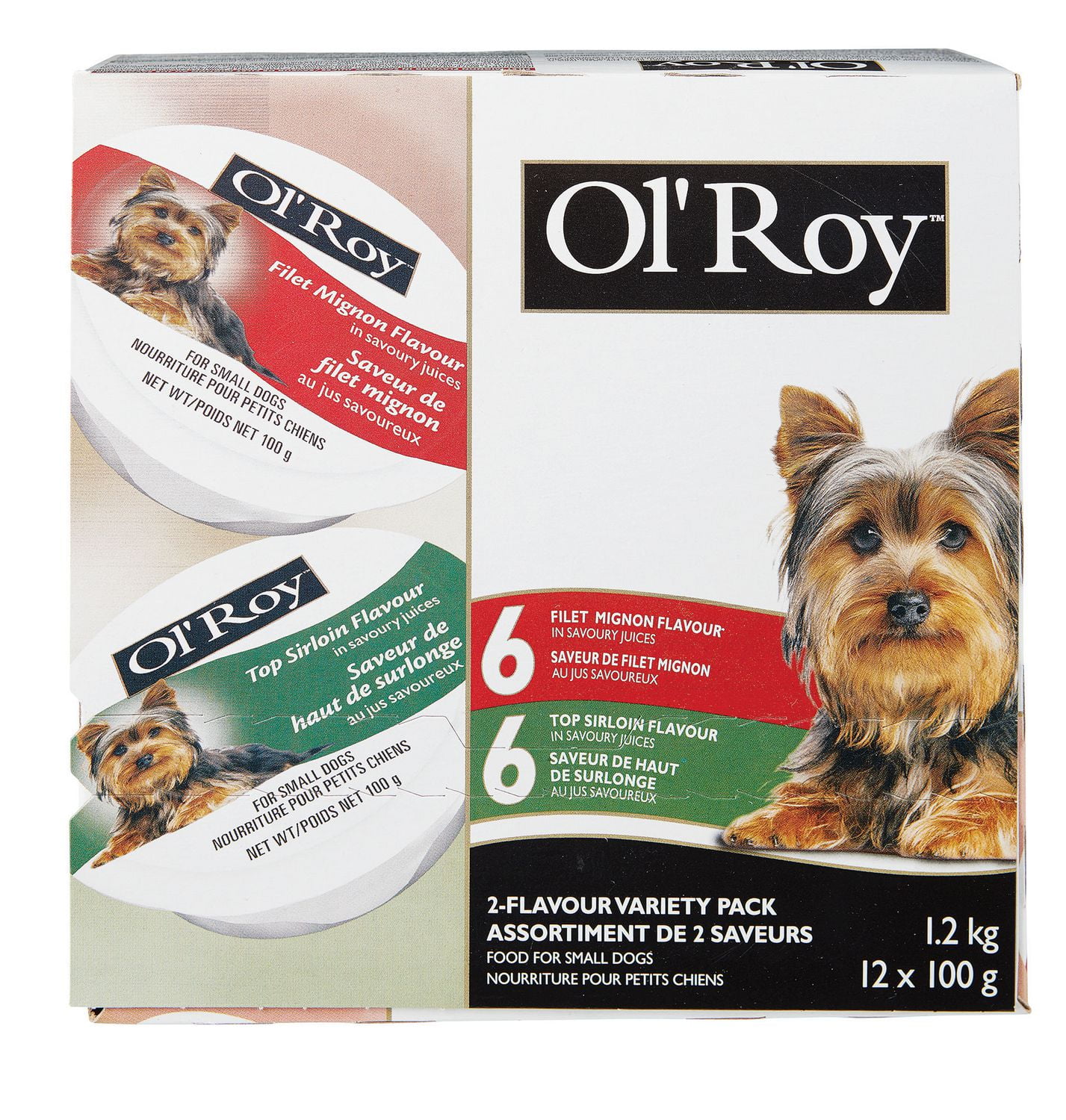 Ol' Roy Ol'Roy 2Flavour Variety Pack Small Dog Wet Food Walmart Canada