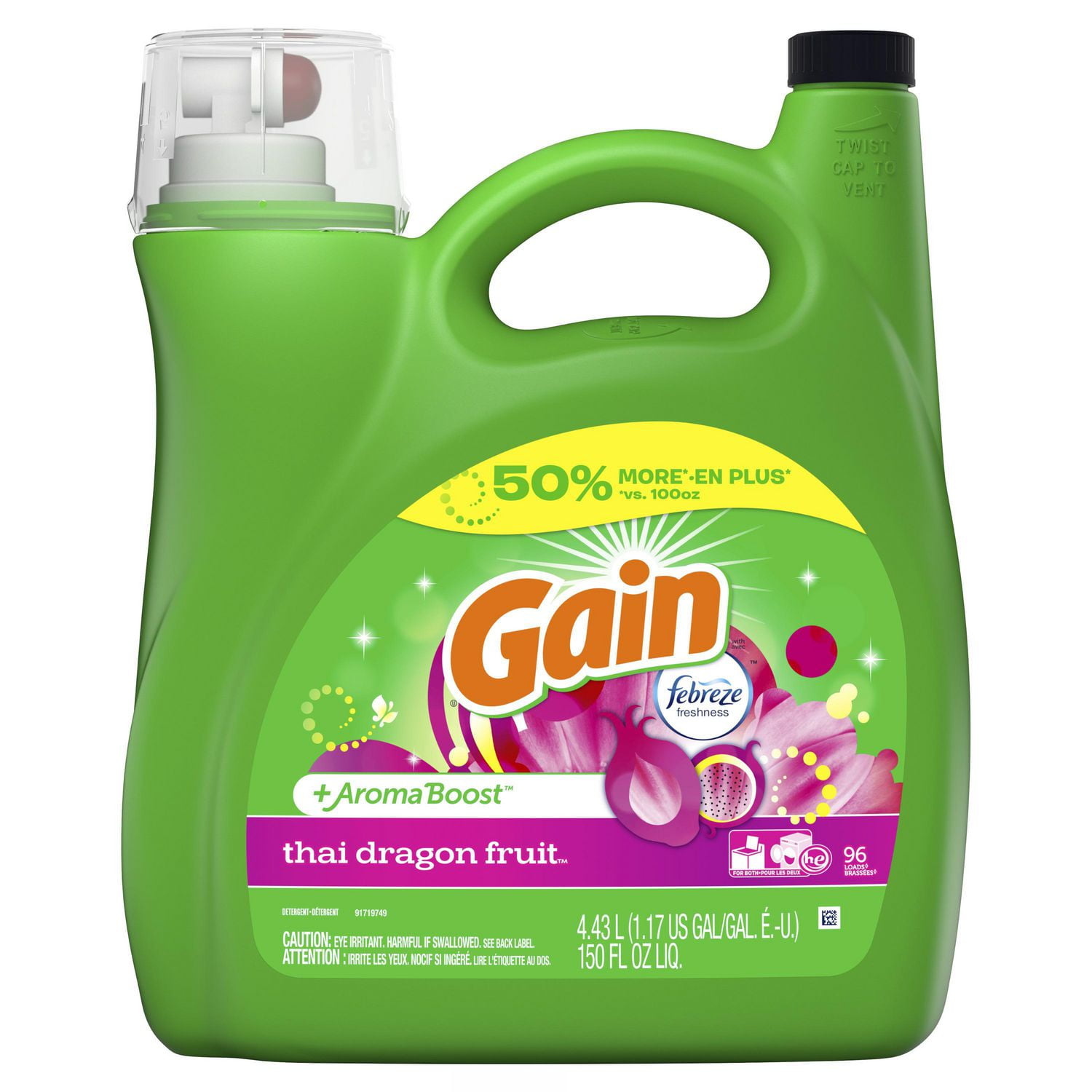 Gain Febreze Freshness Thai Dragon Fruit Liquid Laundry Detergent