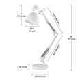 thumbnail image 3 of Globe Electric Architect 28" Swing Arm Metal Desk Lamp, On-Off Rotary Switch, Swing Arm, 3 of 6