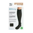 thumbnail image 4 of BIOS Living Compression Trouser Socks, Knee Length in Black, Size Medium, Moderate Compression (15-20mmHg), 4 of 5