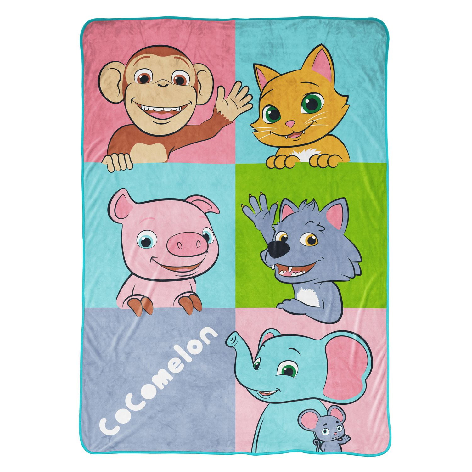 Cocomelon Animals Fleece Blanket 62 x 90