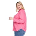 thumbnail image 2 of Lane Bryant Women's Plus Linen-Blend Button-Up Shirt, 2 of 6