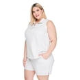 thumbnail image 2 of Lane Bryant Women's Plus Sleeveless Quarter Zip Top, 2 of 6