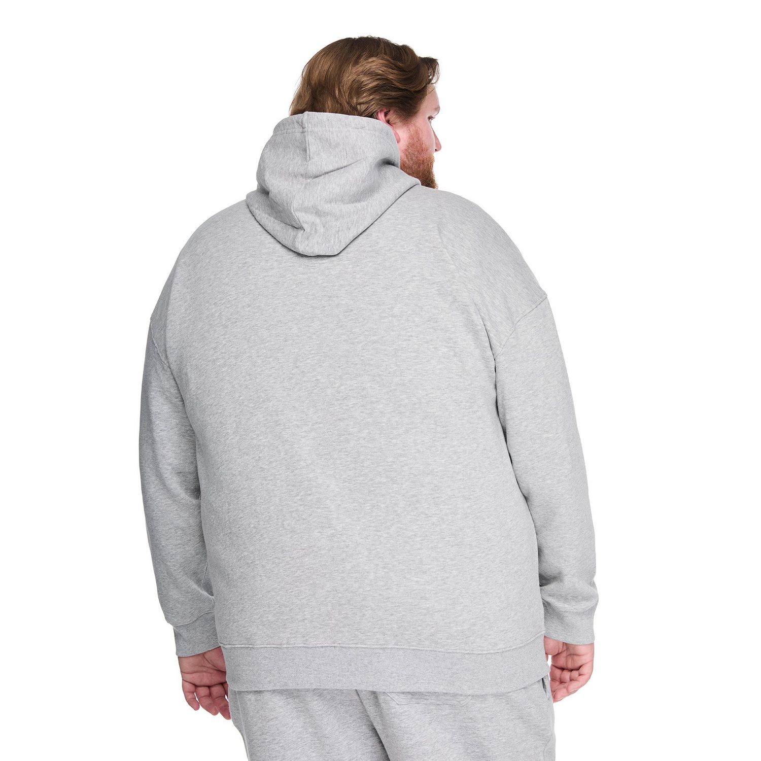 Haut à capuchon zippé sur la longueur George Plus pour hommes