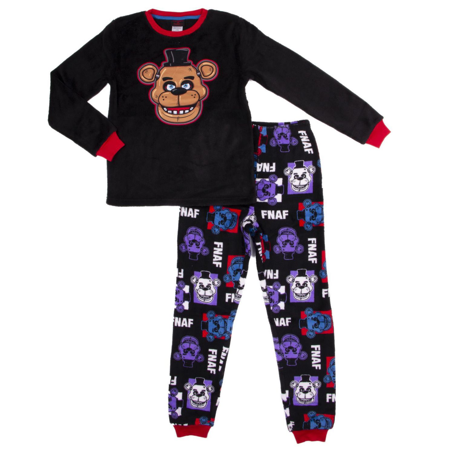 Five Nights at Freddy's Boy's 2-Piece Long Sleeve Pajama Set | Walmart ...