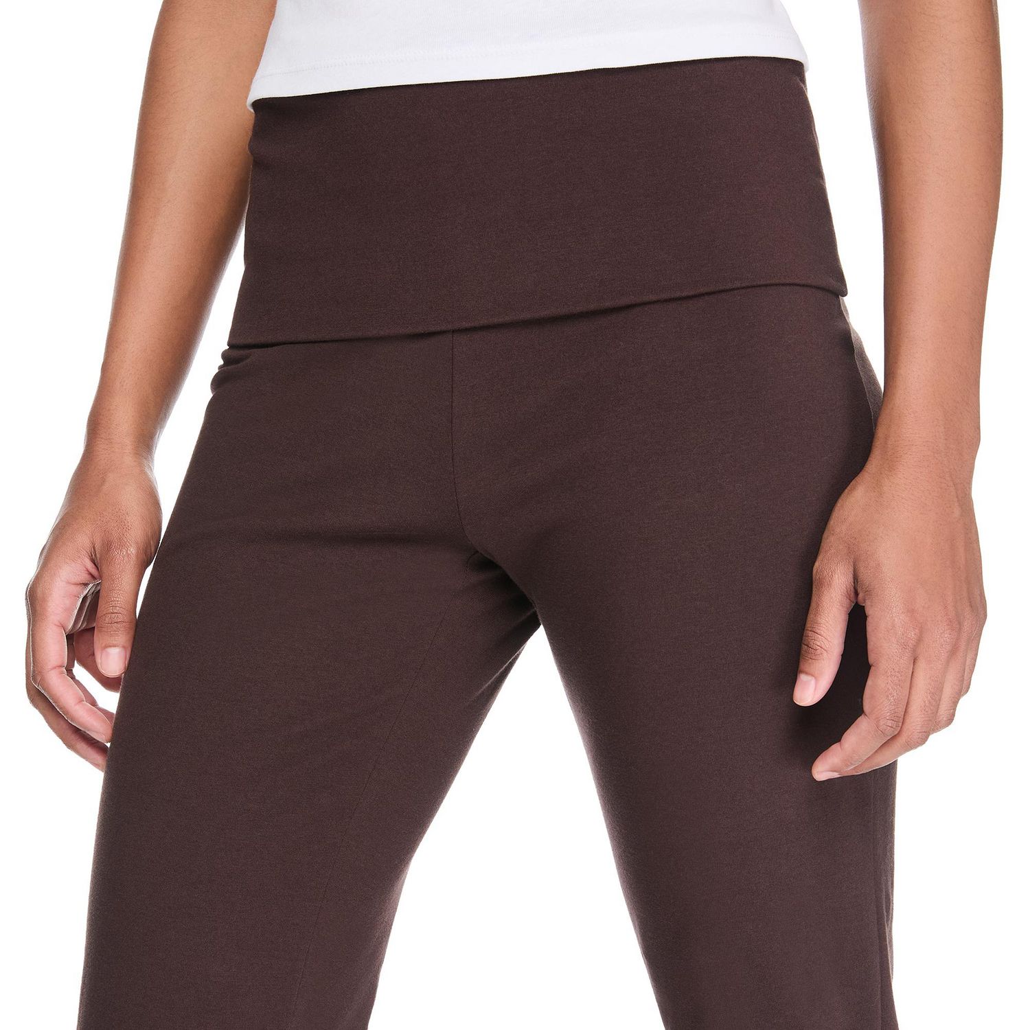 Pantalon évasé à ceinture montée repliable No Boundaries pour femmes