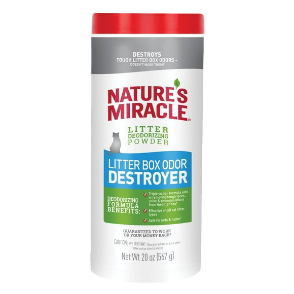 Nature’s Miracle Litter Box Deodorizer 20oz, Nature’s Miracle Litter Box Deodorizer, 20 Ounces