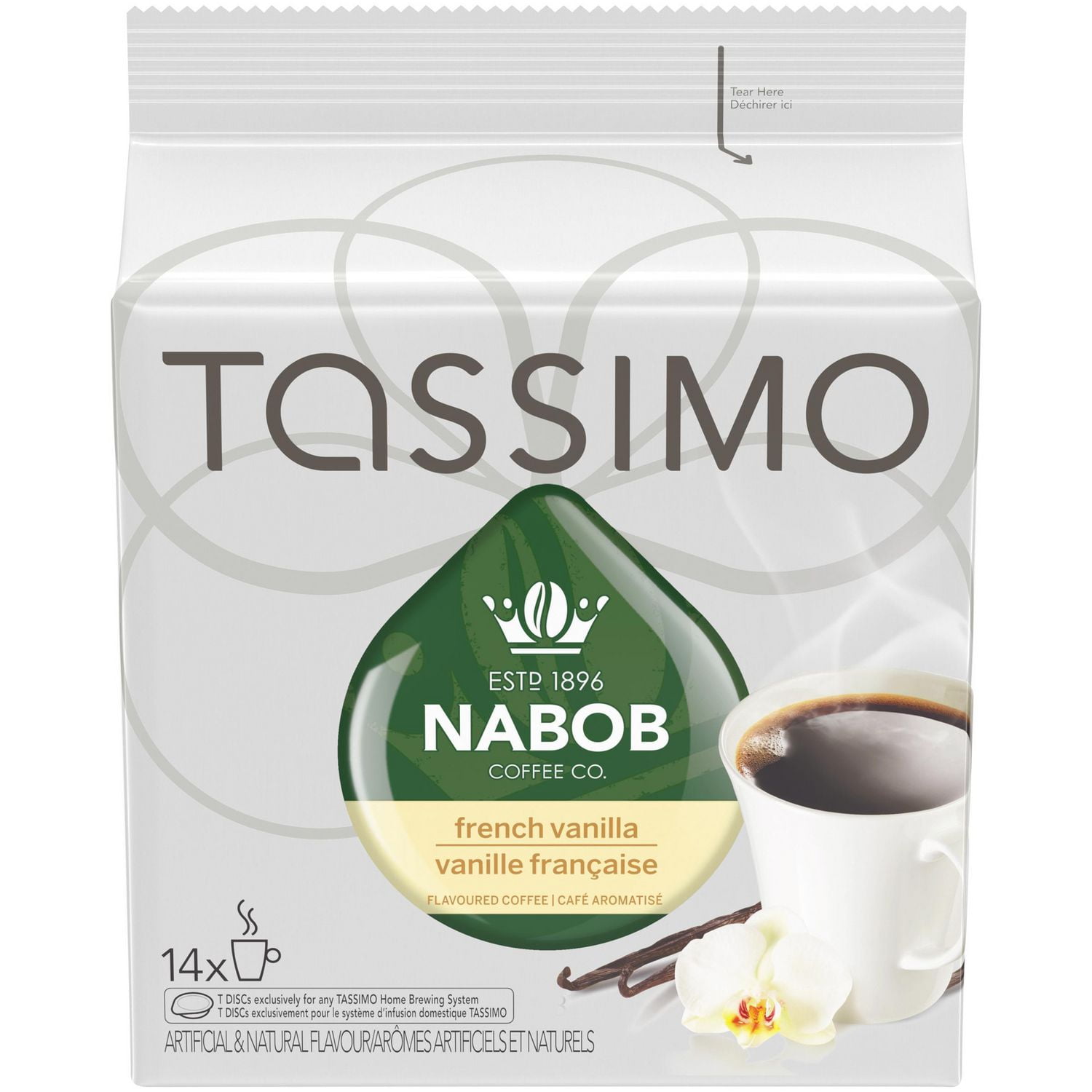 Tassimo Nabob French Vanilla Coffee Single Serve TDiscs Walmart Canada
