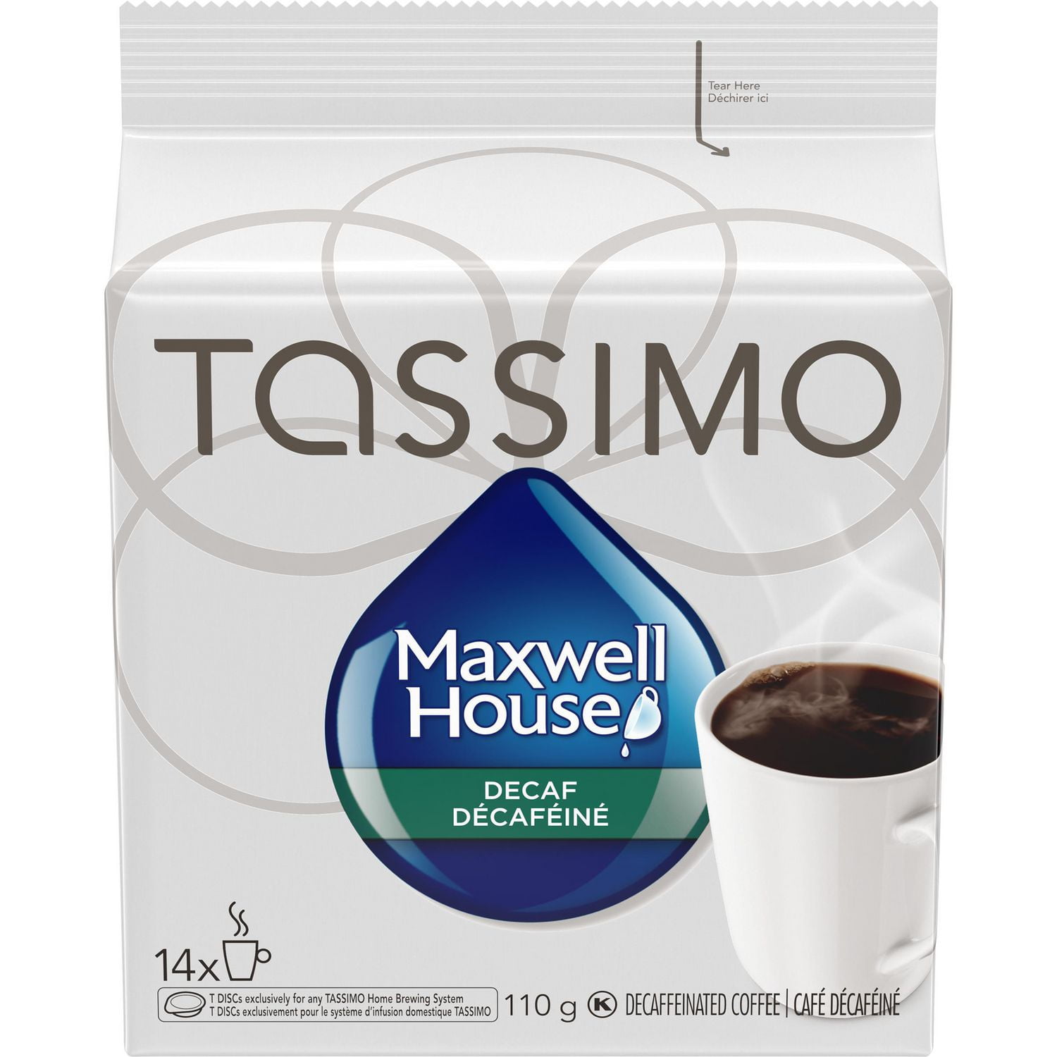 Tassimo Maxwell House Decaf Coffee Single Serve TDiscs Walmart Canada
