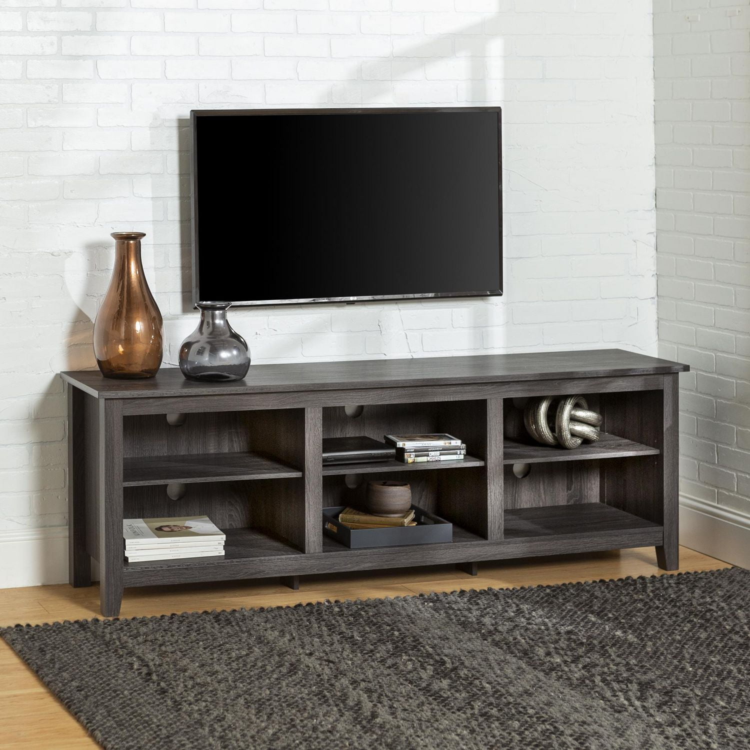 Manor Park Minimal Farmhouse Tv Stand For S Up To 78 Multiple Finishes