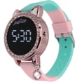 thumbnail image 2 of Justice Gradient Pink and Blue Led Watch With Bracelet Set, 2 of 3
