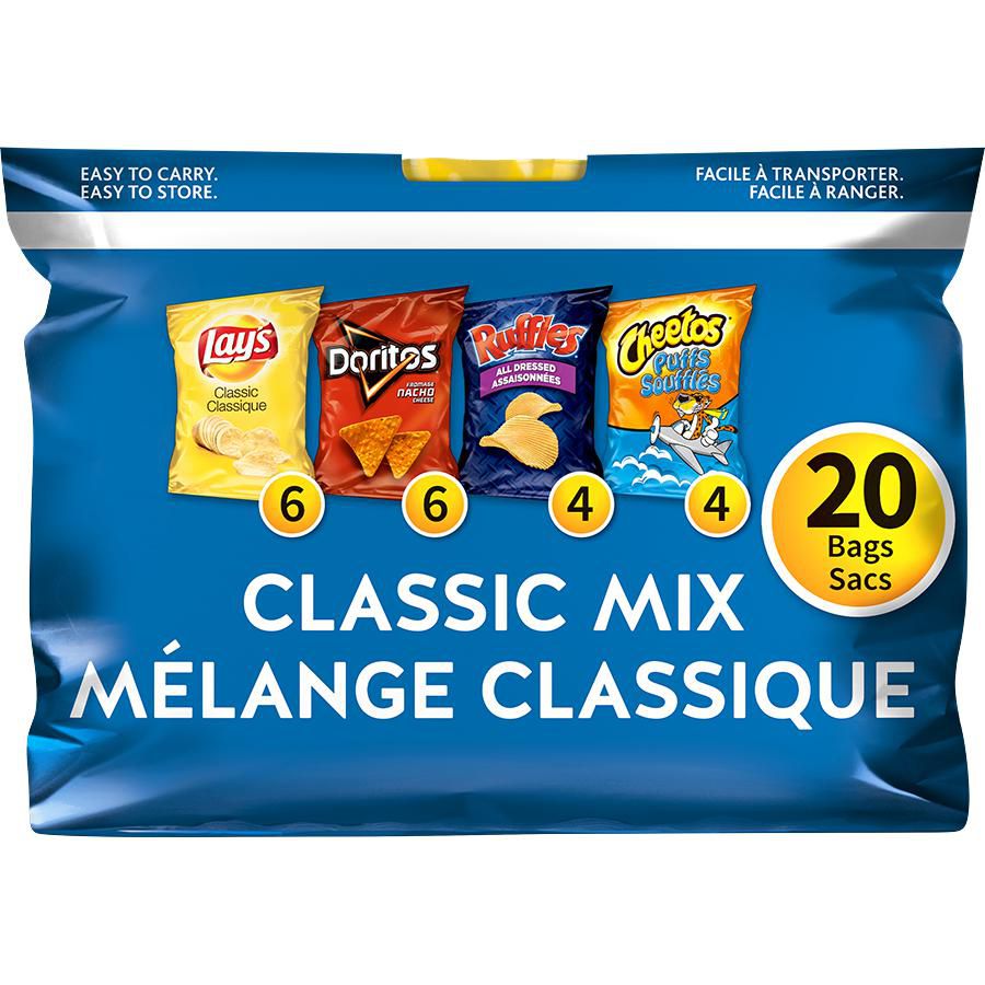 Frito Lay Variety Packs Classic Mix 20ct Snacks Walmart Canada