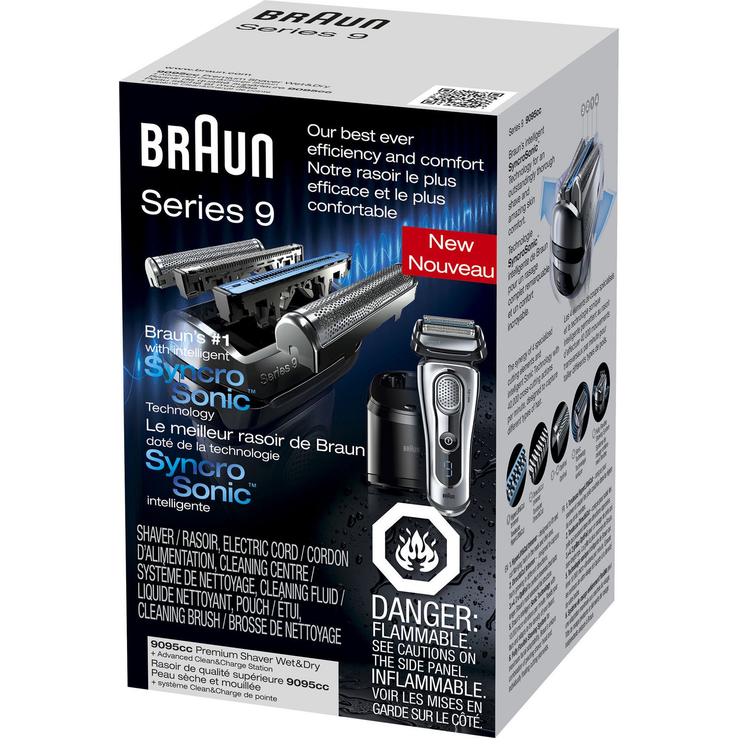 Braun Series 9 9095cc Wet & Dry Premium Electric Shaver with