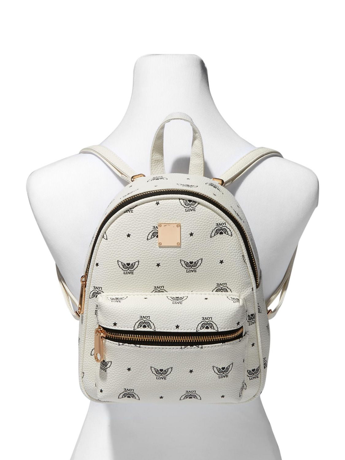 CLAIRES SMALL PINK PEARL BACKPACK