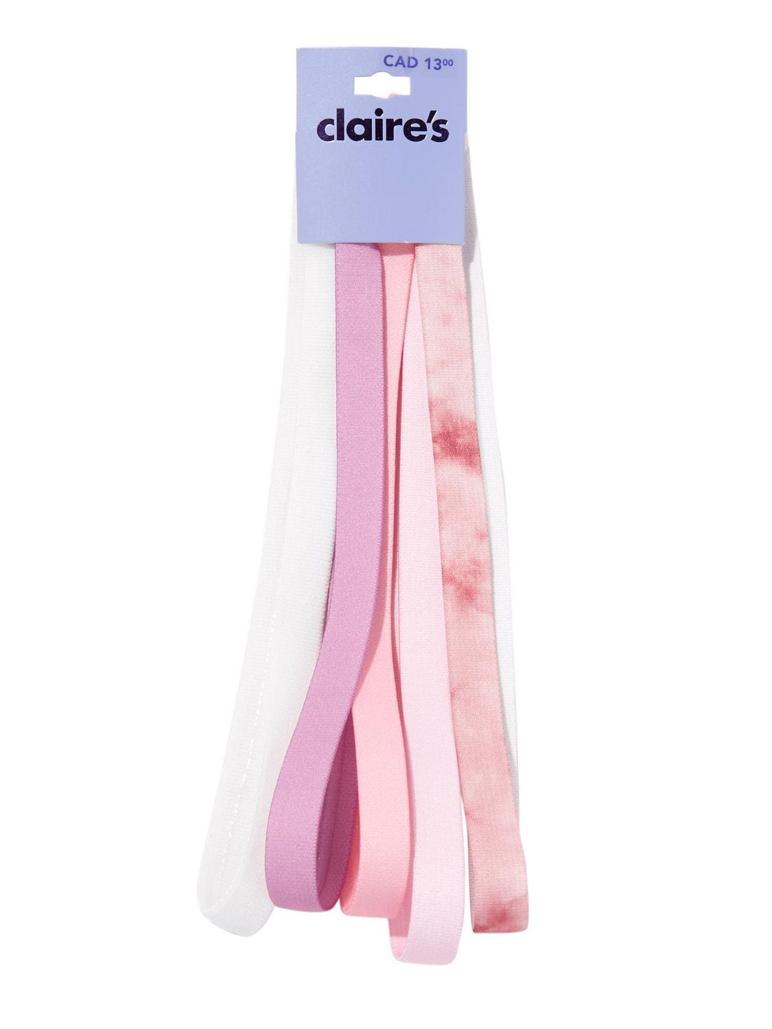 CLAIRES 5 BANDEAUX ROSE PRISE SPORT