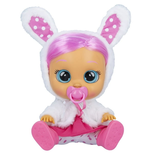 Cry Babies Dressy Coney - 12 Baby Doll | Pink Dress, Bunny Themed White  Fluffy Jacket