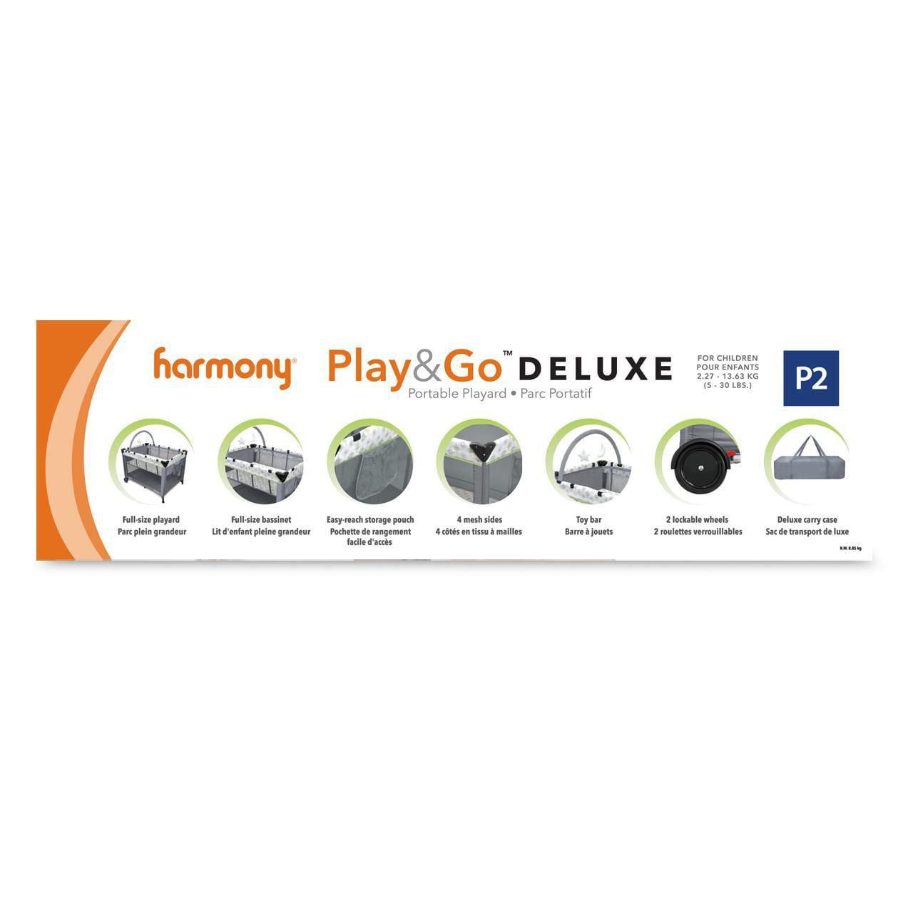 harmony play & go deluxe playard